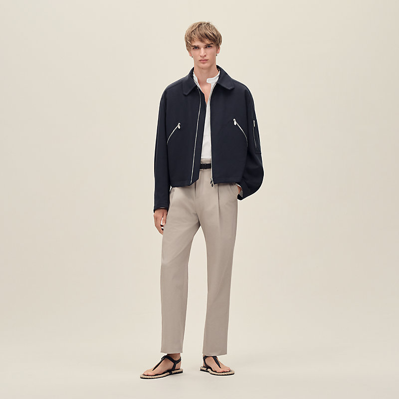 Zipped straight cut jacket | Hermès USA