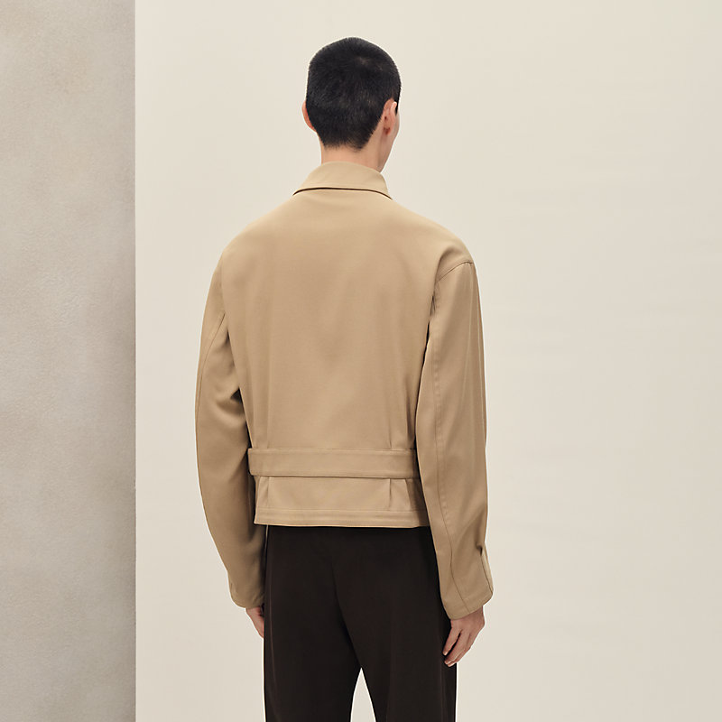 Zipped straight cut jacket