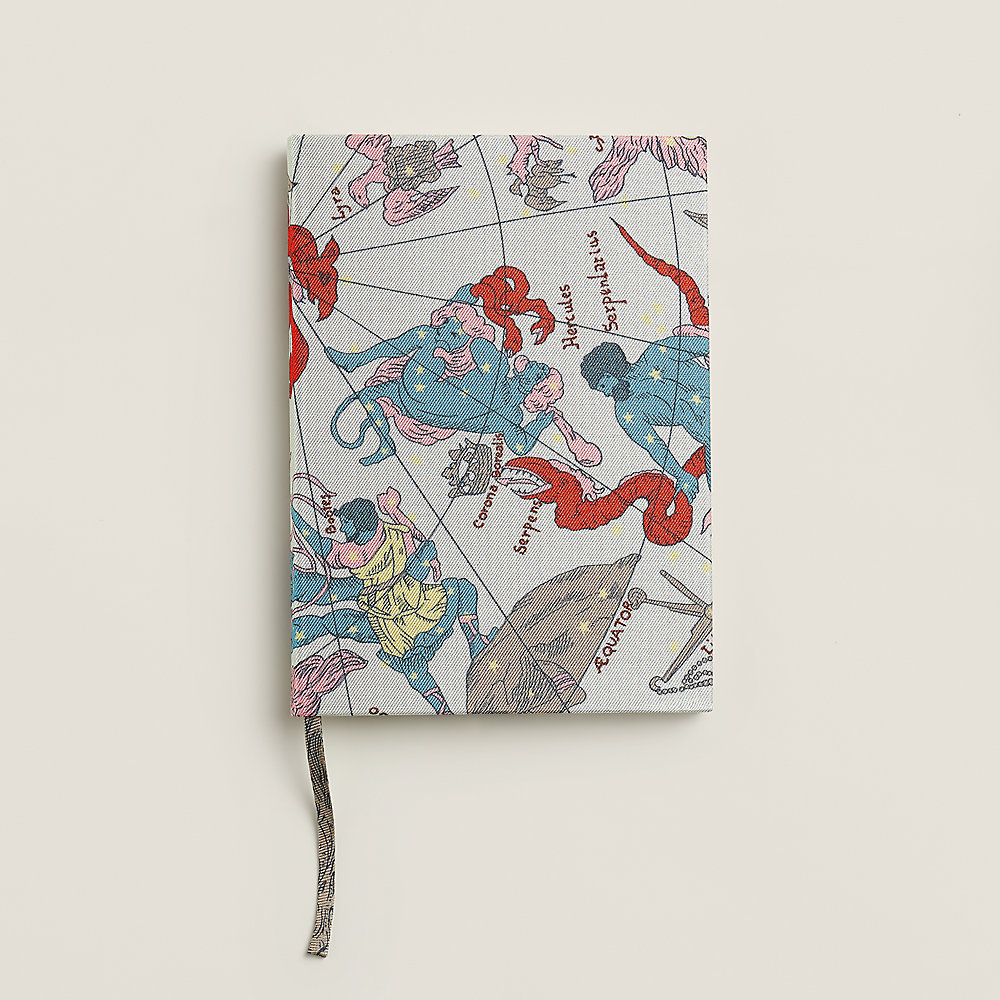 Zodiaque silk notebook - Blue | Hermès USA