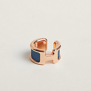 HERMES エルメス イヤーカフ オランプ PM シルバー金具 ブラック