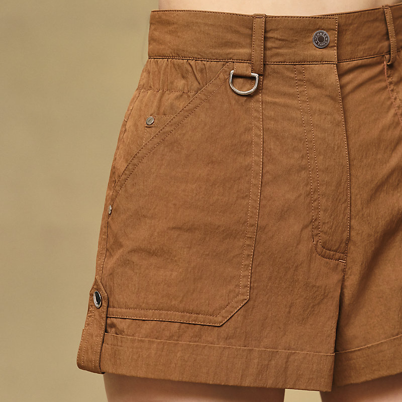 ウエストにギャザー入りコットンのショートパンツ | Hermès - エルメス