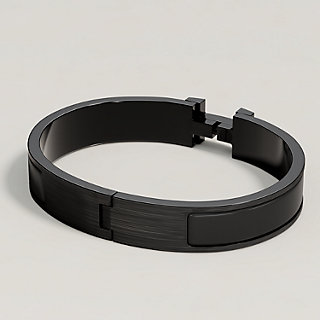 エナメルブレスレット 《クリックHH》 ソー・ブラック | Hermès