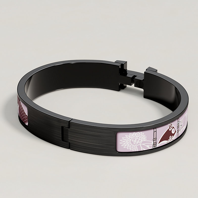 エナメルブレスレット 《クリックHH/馬着》 - レッド | Hermès