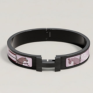 エナメルブレスレット 《クリックHH/馬着》 - レッド | Hermès