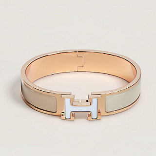 HERMES*クリックH 金メッキ エナメル ブレスレット エナメルブレスレット 《クリックH/エルメス・フラッグシップ