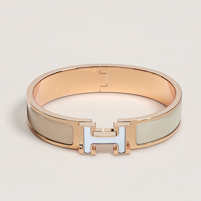 エナメルブレスレット 《クリックH》 カラーブロック | Hermès