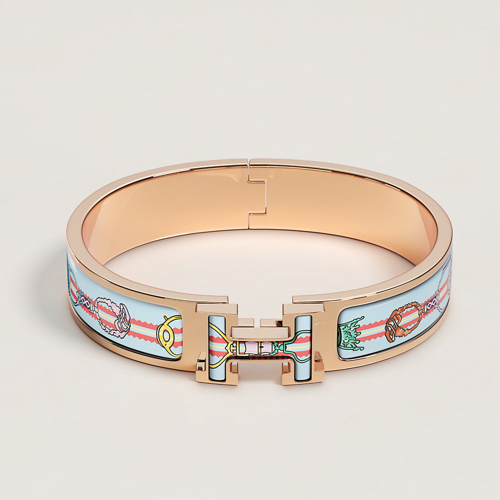 エナメルブレスレット 《クリックH/エトリエ》 - イエロー | Hermès