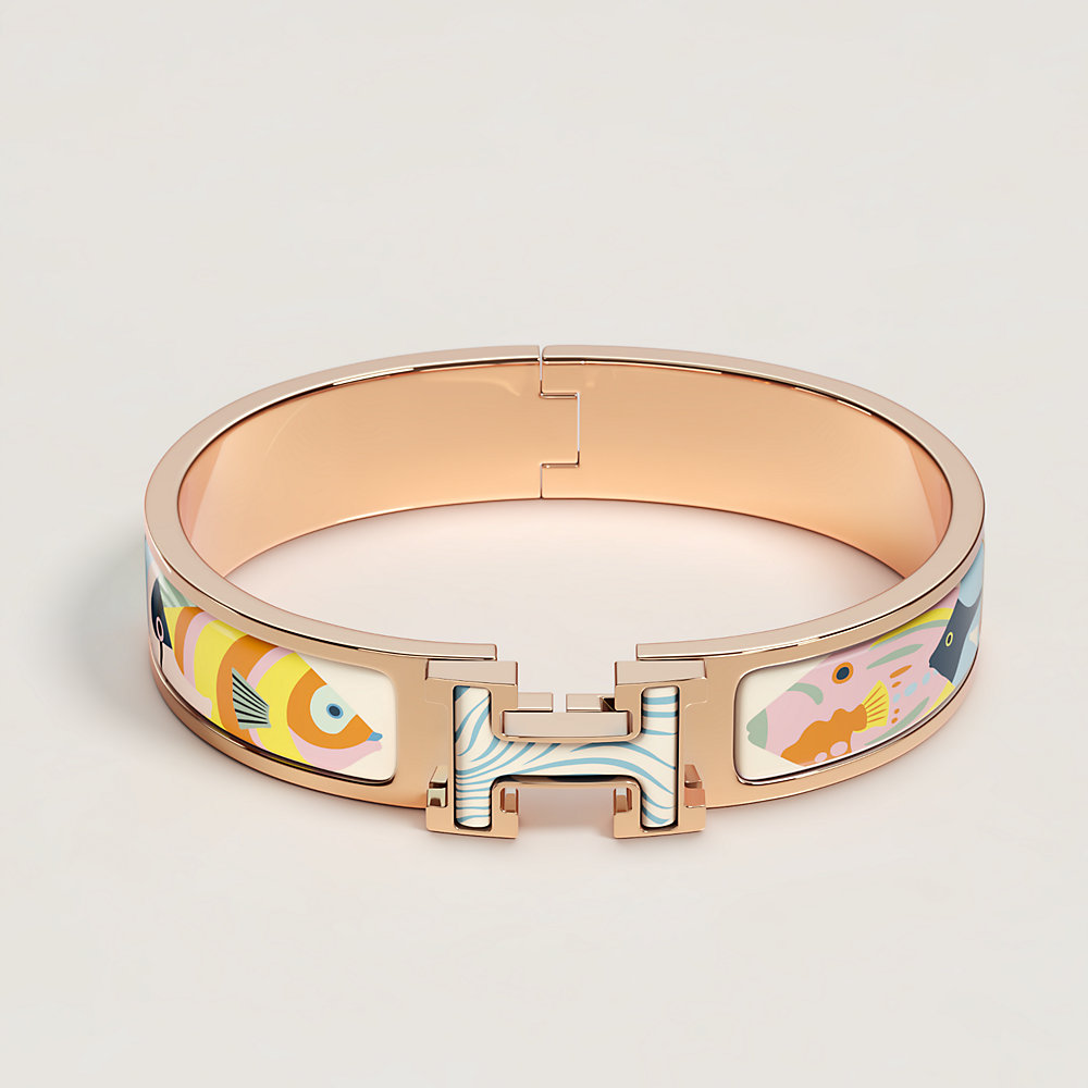 エナメルブレスレット 《クリックH/トラフィック・ジャム》 | Hermès