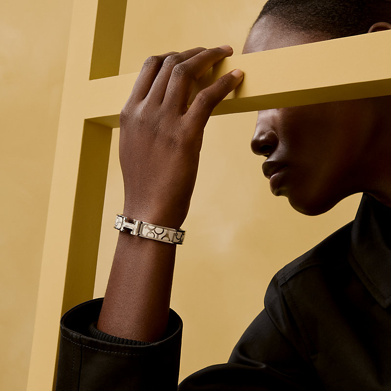 エナメルブレスレット 《クリックH/乗馬の装具一式》 | Hermès
