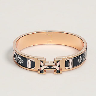 【新品】Hermès クリックH 十二星座エナメルブレスレット ゴールド 箱付き エナメルブレスレット 《クリックH/伝説の馬具》 | Hermès - エルメス