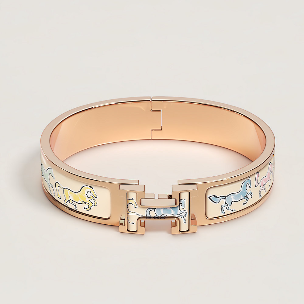 エナメルブレスレット 《クリックH/自由な馬》 | Hermès - エルメス