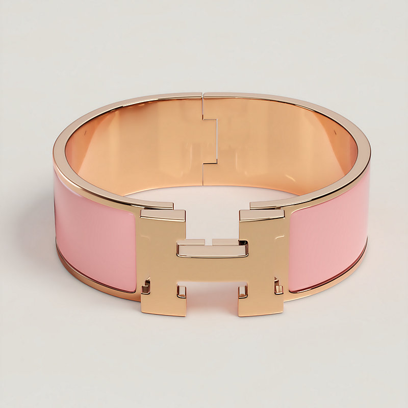 エルメス HERMES クリックH PM ピンク×ピンクゴールド GP