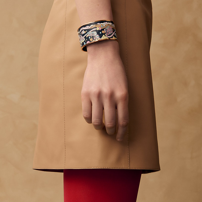 エナメルブレスレット 《トゥータン・クリック》 - ピンク | Hermès