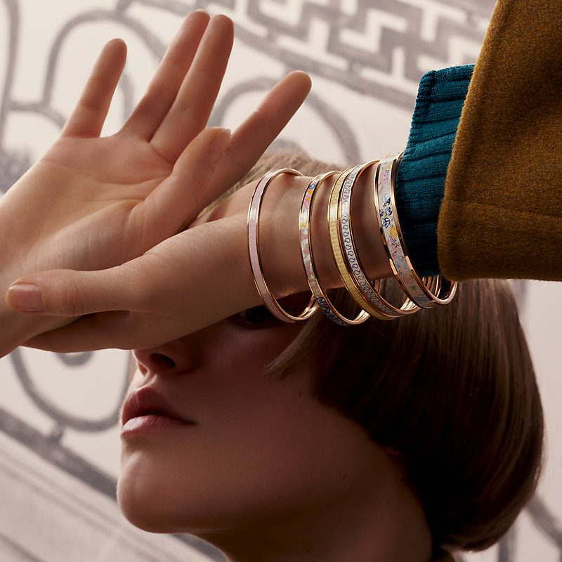 レビュー高評価のおせち贈り物 エナメルブレスレット 《パルメット・コンポゼ》 | Hermès アクセサリー