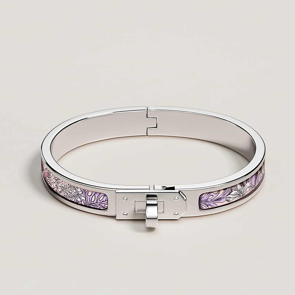 Kazaky様HERMES　クリックバングル　ピンク エナメルブレスレット-《ミニ・