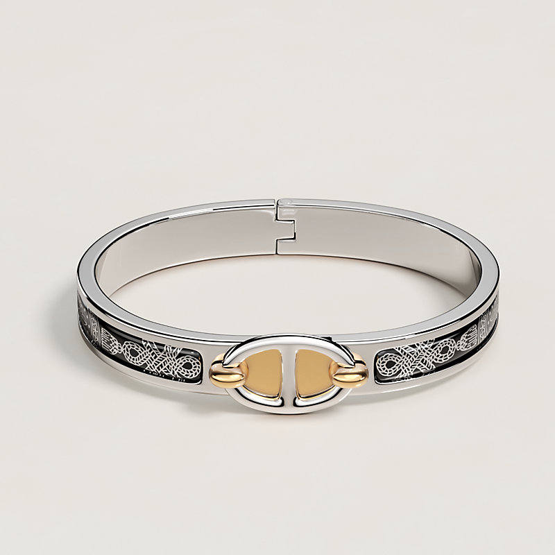 HERMES エルメス　エナメルブレスレット　ミニクリック　シェーヌダングル エナメルブレスレット 《ミニ・クリック・シェーヌ・ダンクル