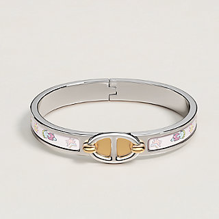 HERMES エナメルブレスレット ミニクリックシェーヌダングル リラ エナメルブレスレット 《ミニ・クリック/シェーヌ・ダンクル