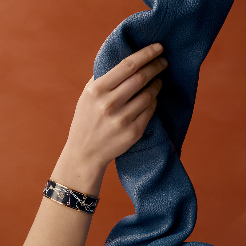 エナメルブレスレット 《レ・クレ》 - ピンク | Hermès - エルメス