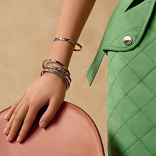 エナメルブレスレット 《レ・クレ》 - ピンク | Hermès - エルメス