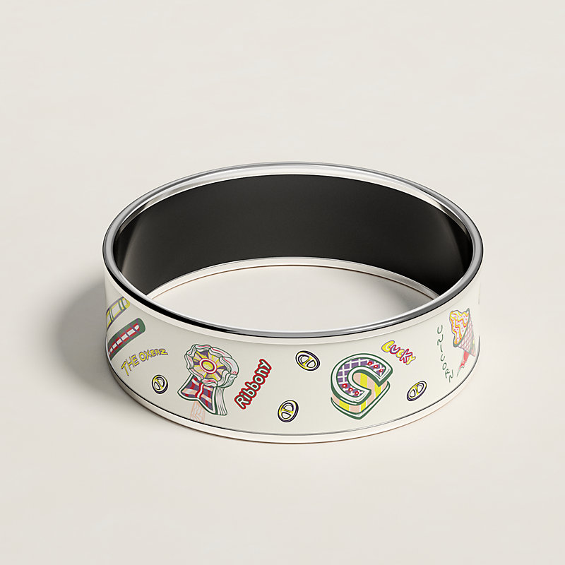 エナメルブレスレット ラージ 《ファニー・アイスクリーム》 - マロン