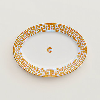 ファッション人気ブランドランキング 〈モザイク オーバルプラッター 24〉 Hermès | PM ゴールド 食器