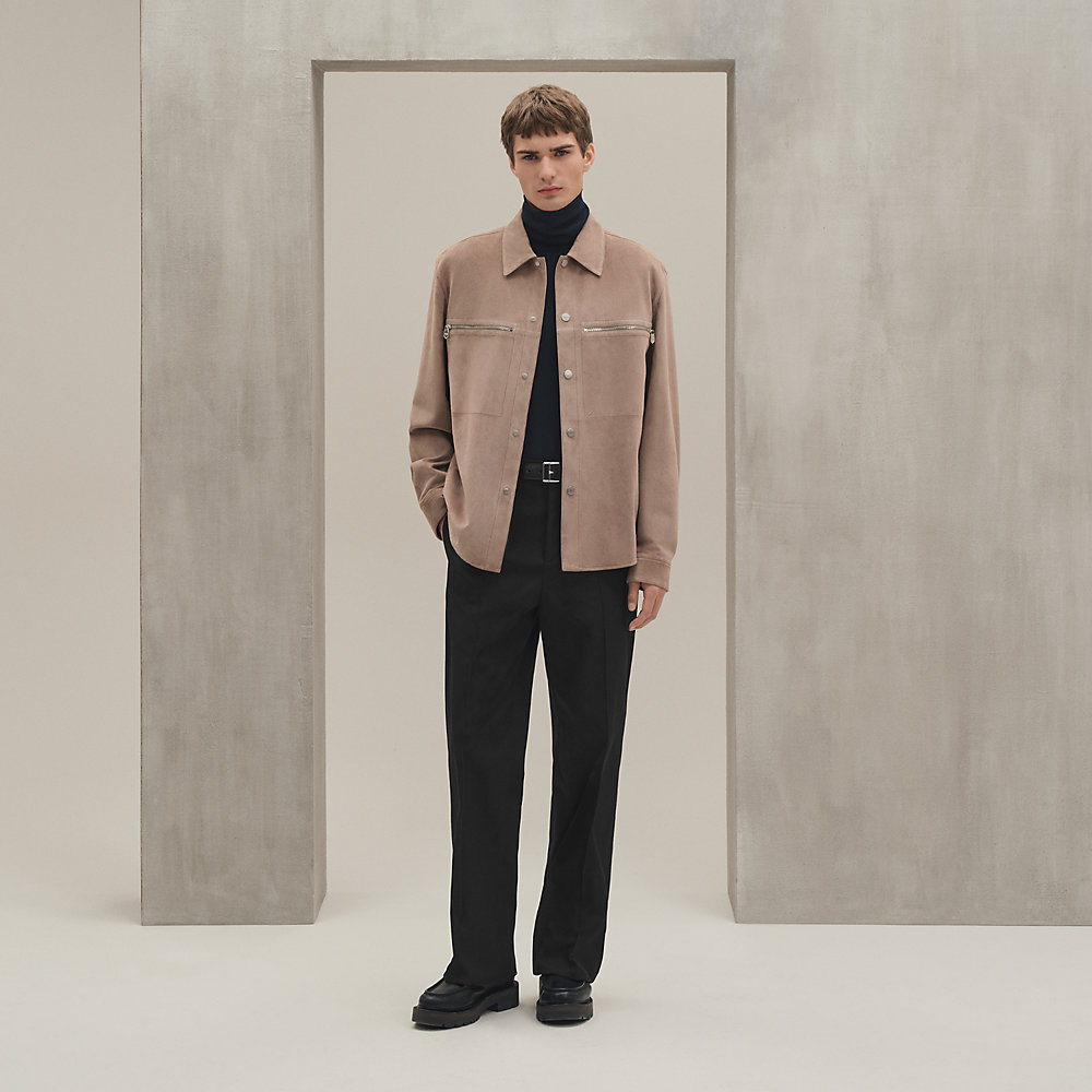 新品未使用　HERMES スクウエ柄 オーバーシャツ オーバーシャツ - ブラック - 60 | Hermès - エルメス-公式サイト