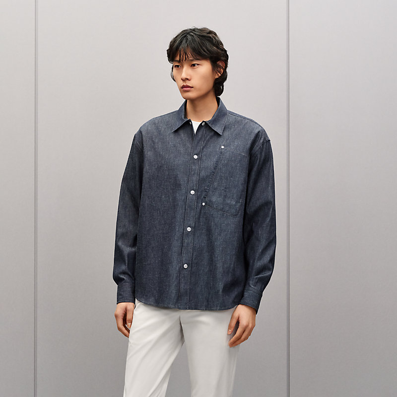 オーバーシャツ クルー・ド・セル | Hermès - エルメス-公式サイト