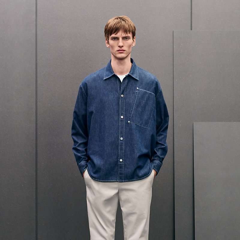 オーバーシャツ クルー・ド・セル | Hermès - エルメス-公式サイト
