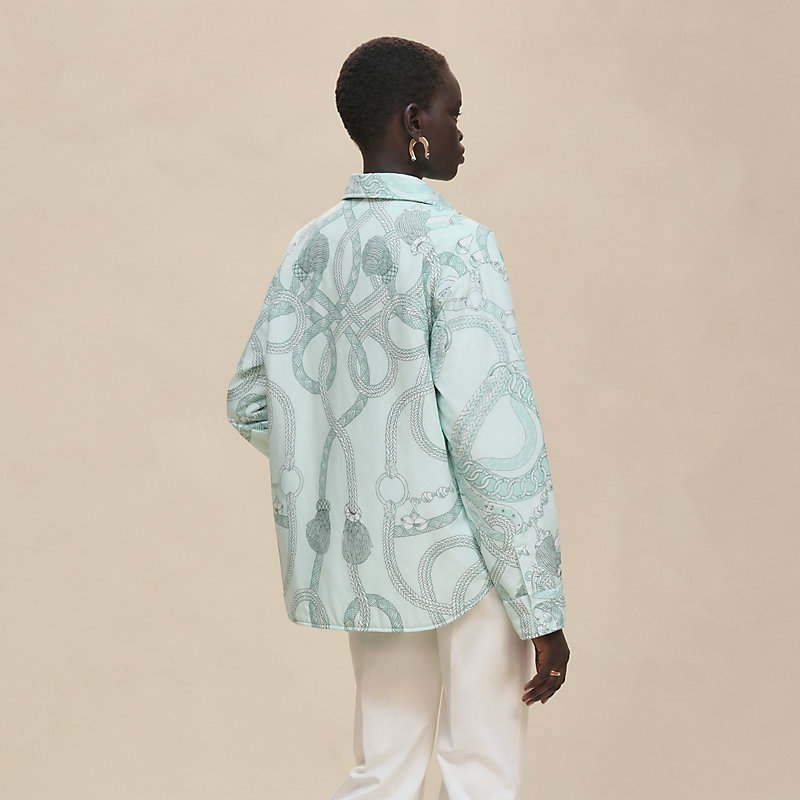 オーバーシャツ リバーシブル 《パルフロワ・リミックス》プリント