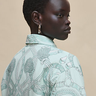 オーバーシャツ リバーシブル 《パルフロワ・リミックス》プリント