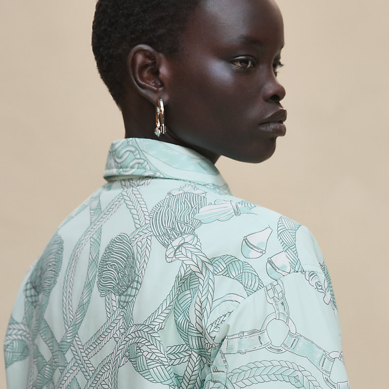 オーバーシャツ リバーシブル 《パルフロワ・リミックス》プリント