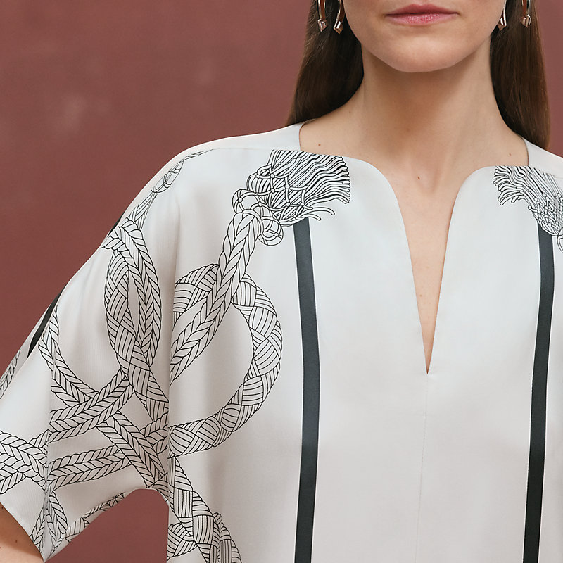 新品未使用エルメスパルフロワ・リミックスプリントブルゾン白36