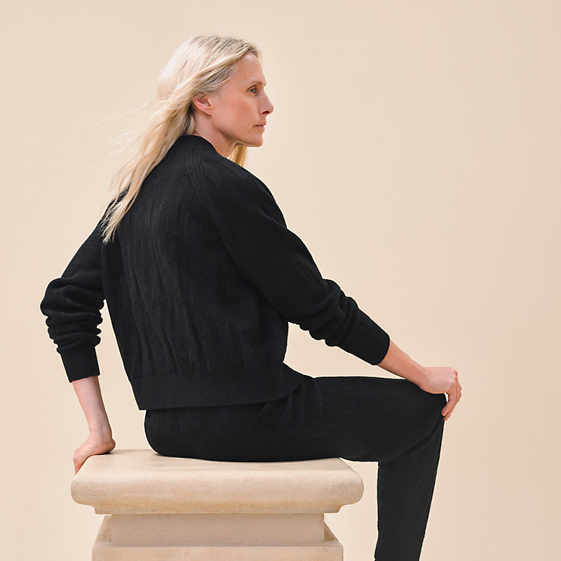 カレッジカーディガン - ブラック | Hermès - エルメス-公式サイト