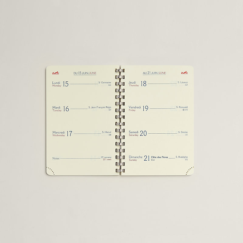 カレンダーレフィル 《GM》 1年表示 2026 | Hermès - エルメス-公式サイト