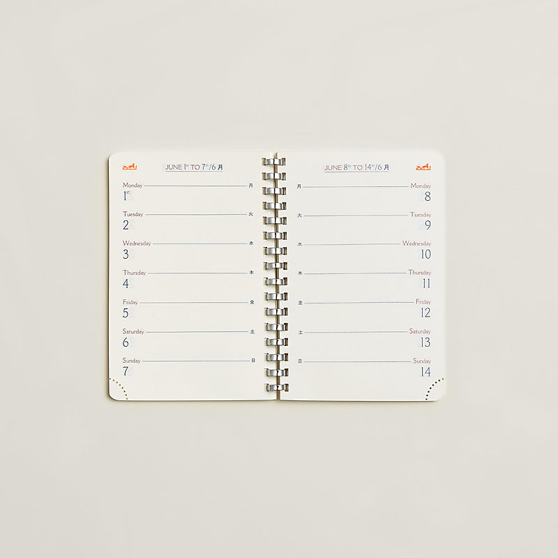 カレンダーレフィル 《GM》 1年表示 日本語版 2026 | Hermès