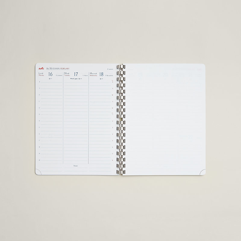 カレンダーレフィル 《スメニエ》 6ヶ月表示 2026 | Hermès - エルメス