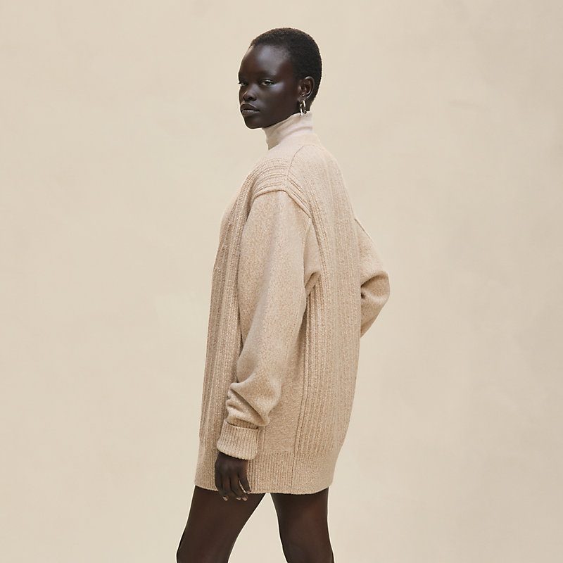 カーディガン ロングスリーブ - ベージュ | Hermès - エルメス-公式サイト