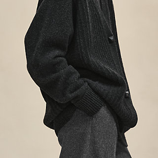 pupu 　新品未使用　エルメス　カシミアロングスリーブカーディガン38 カーディガン ロングスリーブ - グレー | Hermès - エルメス