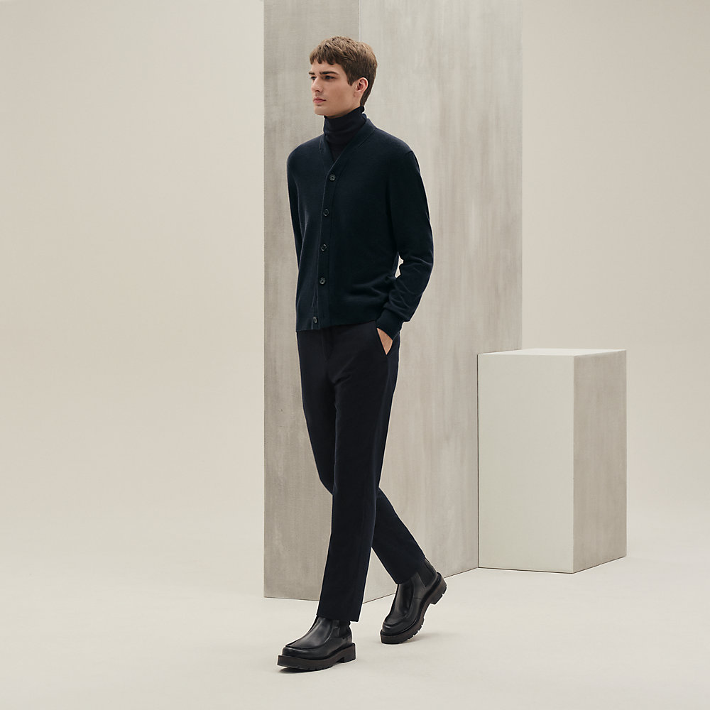 HERMES 「H」柄　長袖カーディガン H