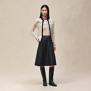 カーディガン《カイエ・デュ・コルポルトゥール》プリント | Hermès
