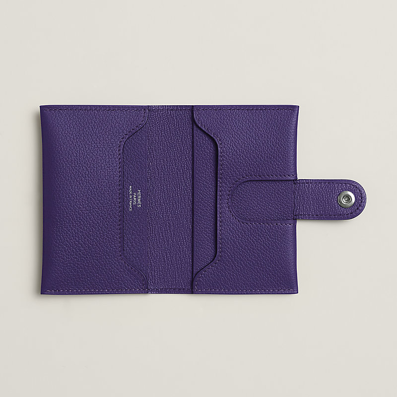 良品✨ HERMES エルメス リミックス カードケース レザー パープル エルメス(HERMES)エルメス ベアンカードケース アネモネ カードケース