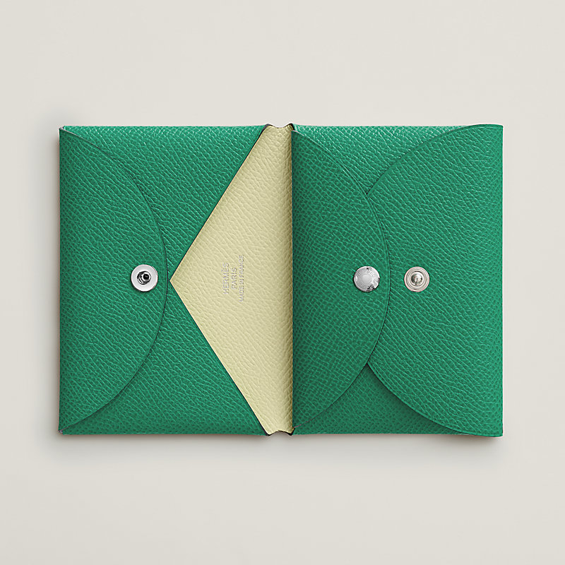カードケース 《カルヴィ》 デュオ コンパクト ヴェルソ - グリーン