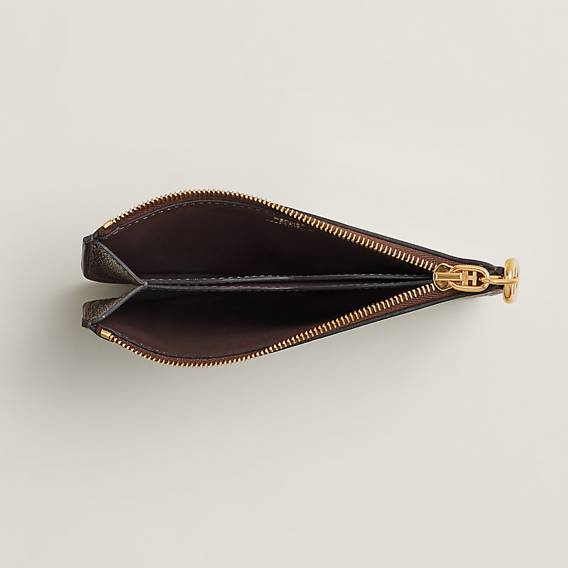 カードケース 《ジップアンゴー》 シェーヌ・ダンクル - マロン