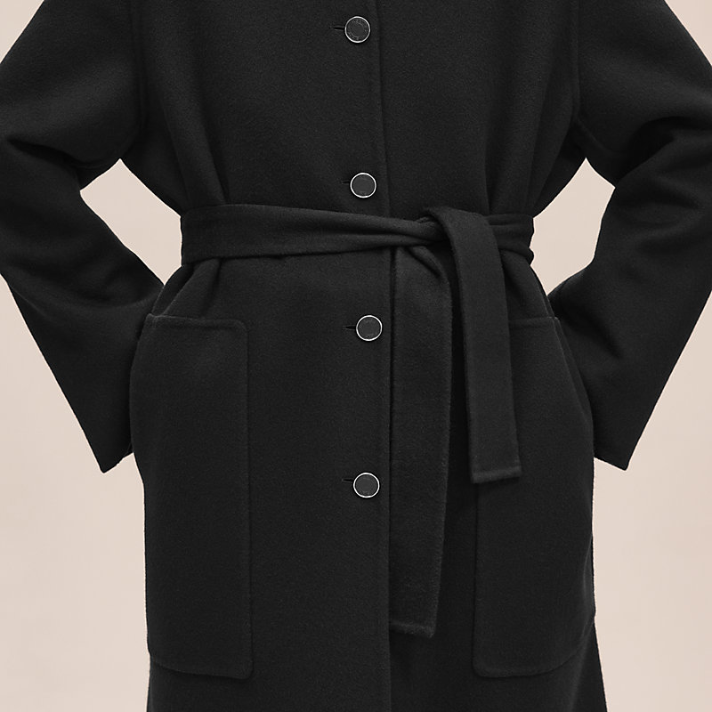 ガウンコート - ブラック | Hermès - エルメス-公式サイト