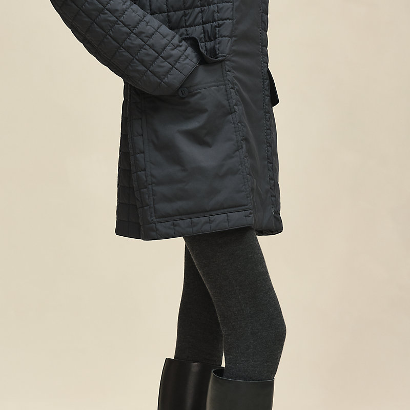 エルメス 正規品（都内百貨店購入）ブラック キルティングコート