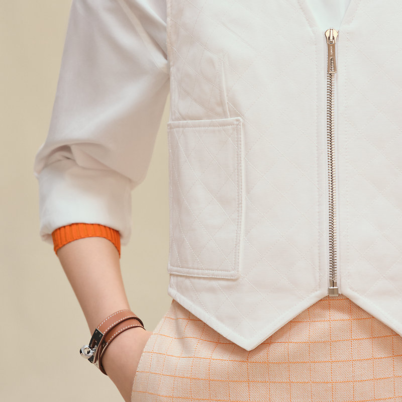 大幅値下げ中⭐︎新品未使用 エルメス　キルティングジレ　サイズ34 キルティング HERMES(エルメス) ベスト・ジレ(レディース) - 海外通販