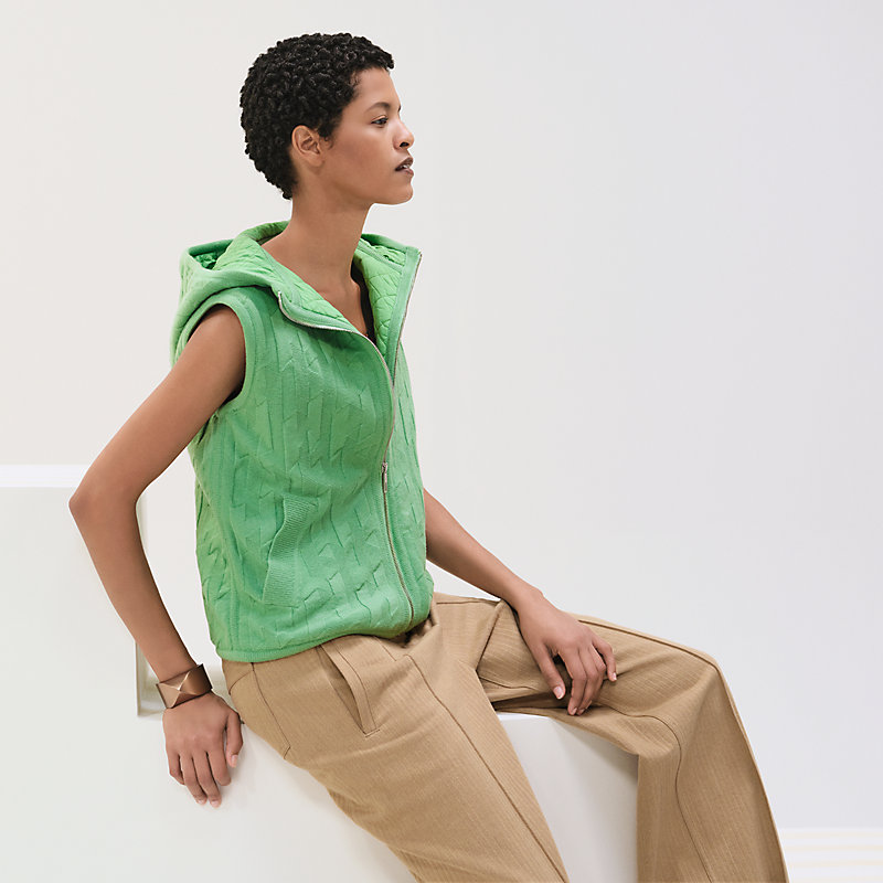 コーデを楽しんで♪【 HERMES 】ノースリーブ ジャケット ノースリーブジャケット | Hermès - エルメス-公式サイト
