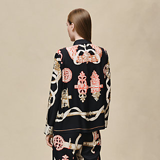 クラシックシャツ 《フェロヌリー・リミックス》プリント | Hermès