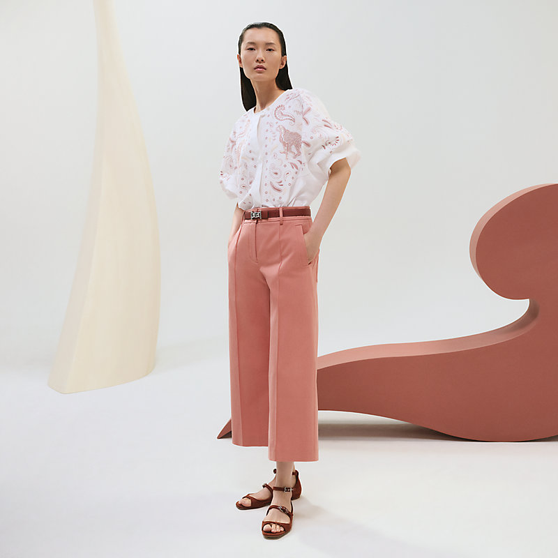 エルメス クロップドパンツ 38 クロップドパンツ - ピンク | Hermès - エルメス-公式サイト