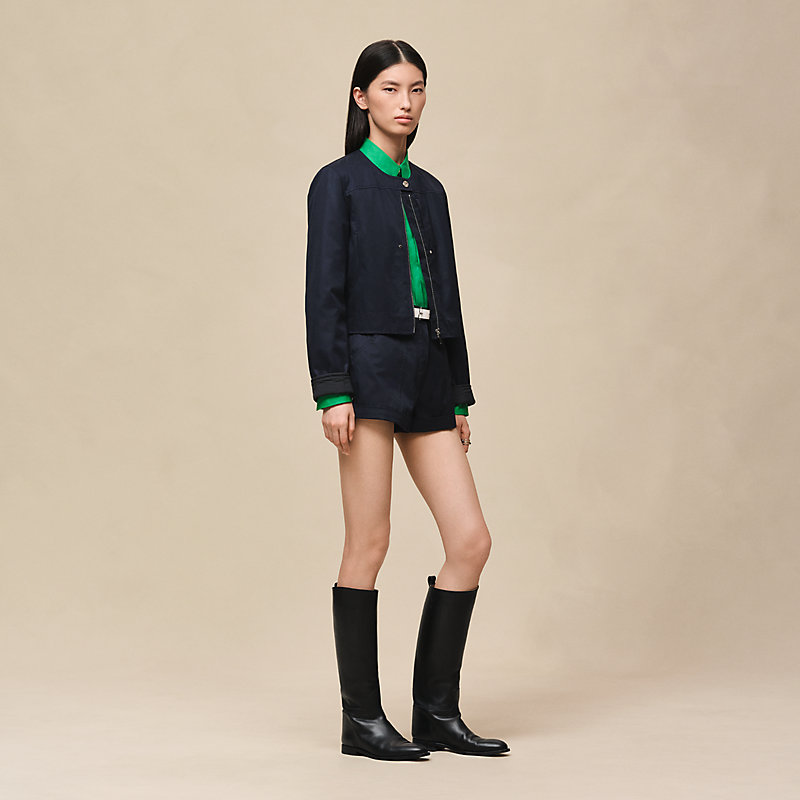 コットンツイルのブルゾン--